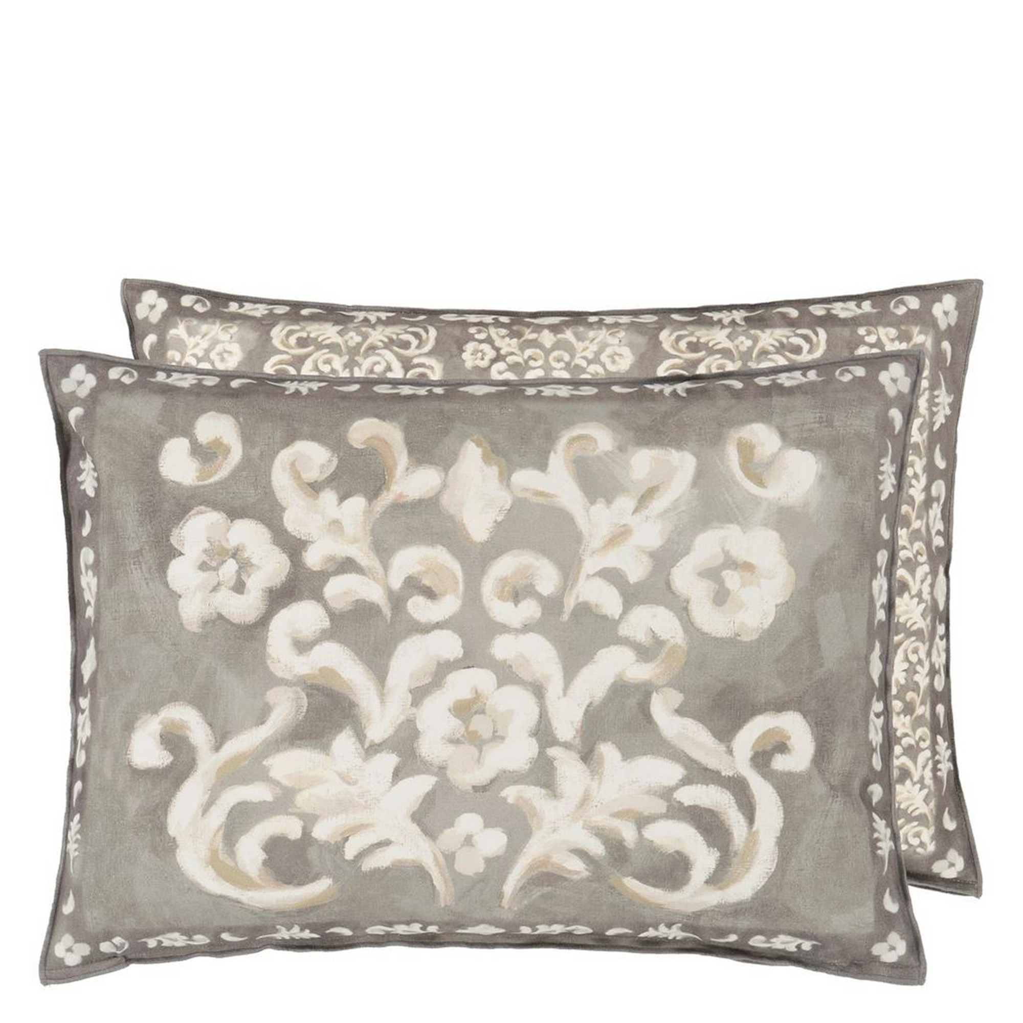 Isolotto Cushion By Designers Guild In Birch Grey